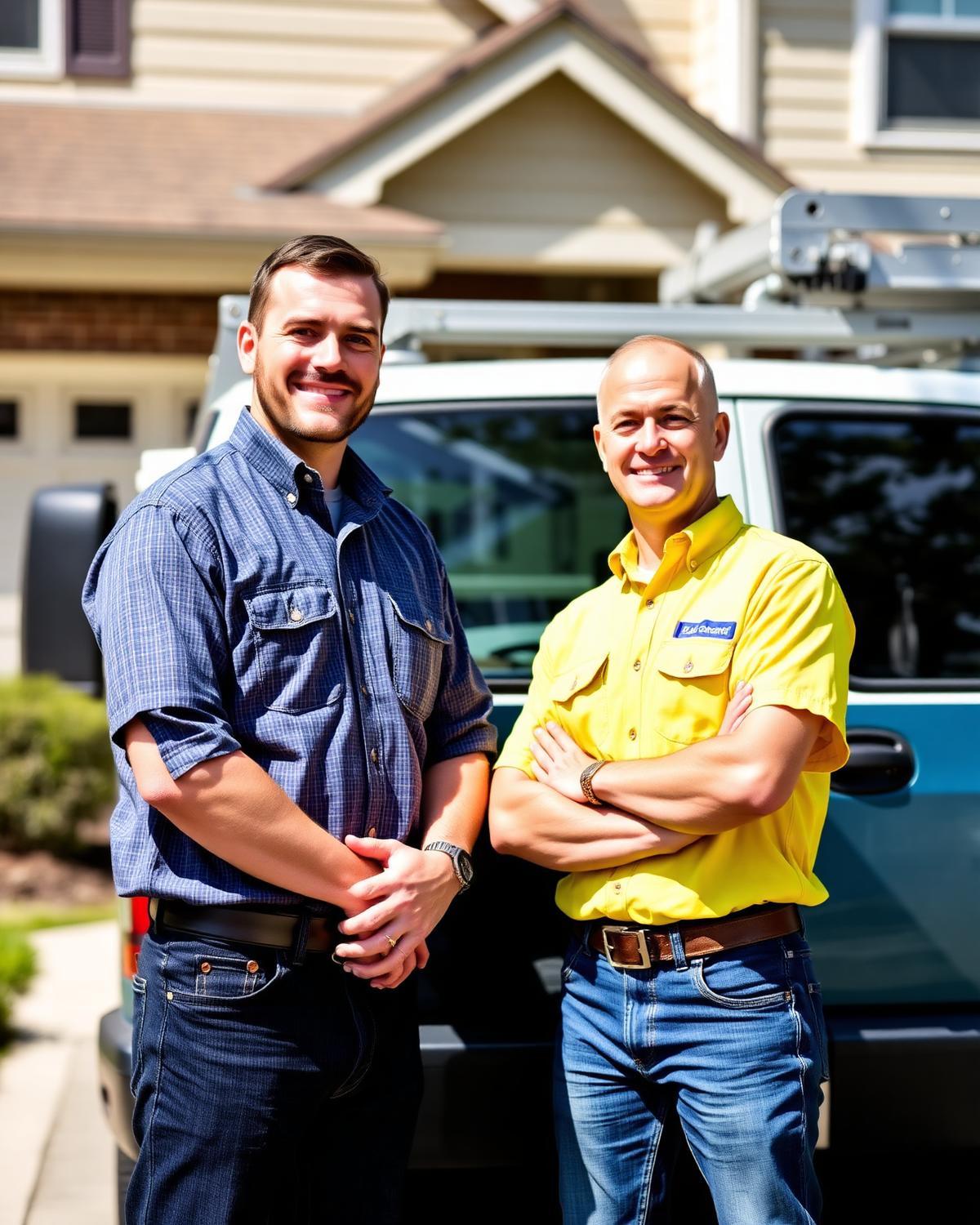 Lucas Kuchta and Issac Gonzales, owners of Kuchta Gonzales Contracting